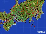 東海地方のアメダス実況(気温)(2024年08月18日)