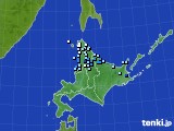 北海道地方のアメダス実況(降水量)(2024年08月19日)