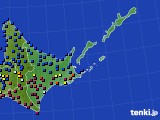 道東のアメダス実況(日照時間)(2024年08月19日)