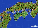 2024年08月19日の四国地方のアメダス(気温)