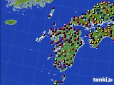 2024年08月20日の九州地方のアメダス(日照時間)