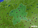 群馬県のアメダス実況(日照時間)(2024年08月20日)