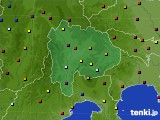 2024年08月20日の山梨県のアメダス(日照時間)