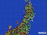 東北地方のアメダス実況(日照時間)(2024年08月21日)