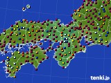 近畿地方のアメダス実況(日照時間)(2024年08月21日)