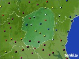 2024年08月21日の栃木県のアメダス(日照時間)