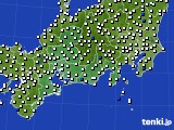 東海地方のアメダス実況(風向・風速)(2024年08月21日)