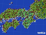 近畿地方のアメダス実況(日照時間)(2024年08月22日)