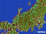 北陸地方のアメダス実況(気温)(2024年08月22日)