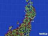 2024年08月23日の東北地方のアメダス(日照時間)