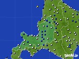 道央のアメダス実況(風向・風速)(2024年08月23日)
