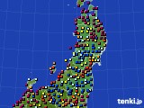 2024年08月24日の東北地方のアメダス(日照時間)