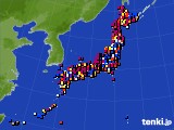 2024年08月24日のアメダス(日照時間)