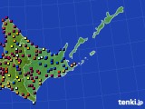 道東のアメダス実況(日照時間)(2024年08月24日)