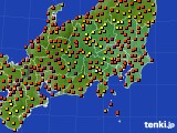 2024年08月24日の関東・甲信地方のアメダス(気温)