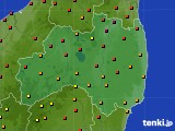 福島県のアメダス実況(気温)(2024年08月24日)