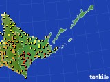 道東のアメダス実況(気温)(2024年08月24日)