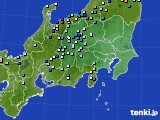 2024年08月25日の関東・甲信地方のアメダス(降水量)