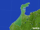 石川県のアメダス実況(降水量)(2024年08月25日)