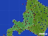 道央のアメダス実況(日照時間)(2024年08月25日)