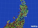 2024年08月26日の東北地方のアメダス(日照時間)