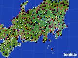 関東・甲信地方のアメダス実況(日照時間)(2024年08月26日)
