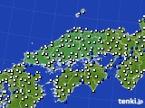 中国地方のアメダス実況(風向・風速)(2024年08月26日)
