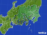 関東・甲信地方のアメダス実況(降水量)(2024年08月27日)