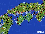 四国地方のアメダス実況(日照時間)(2024年08月27日)