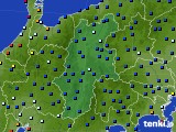 長野県のアメダス実況(日照時間)(2024年08月27日)