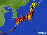 アメダス実況(気温)(2024年08月27日)