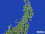 東北地方のアメダス実況(風向・風速)(2024年08月27日)