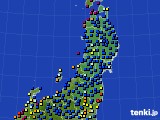 東北地方のアメダス実況(日照時間)(2024年08月28日)