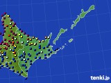 道東のアメダス実況(日照時間)(2024年08月29日)