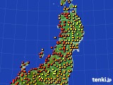 東北地方のアメダス実況(気温)(2024年08月30日)