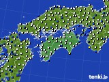 2024年08月30日の四国地方のアメダス(風向・風速)