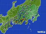 2024年08月31日の関東・甲信地方のアメダス(降水量)