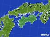 2024年08月31日の四国地方のアメダス(降水量)