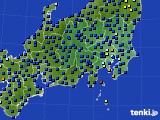 2024年08月31日の関東・甲信地方のアメダス(日照時間)