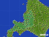 道央のアメダス実況(気温)(2024年08月31日)