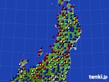 2024年09月01日の東北地方のアメダス(日照時間)