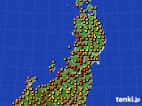 東北地方のアメダス実況(気温)(2024年09月01日)