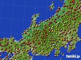 北陸地方のアメダス実況(気温)(2024年09月01日)