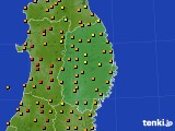 2024年09月01日の岩手県のアメダス(気温)