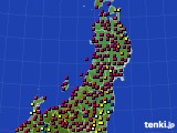 2024年09月04日の東北地方のアメダス(日照時間)