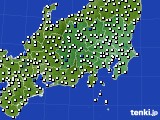 関東・甲信地方のアメダス実況(風向・風速)(2024年09月05日)