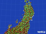 東北地方のアメダス実況(気温)(2024年09月06日)