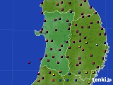 2024年09月08日の秋田県のアメダス(日照時間)