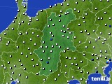 2024年09月08日の長野県のアメダス(風向・風速)