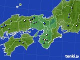 近畿地方のアメダス実況(降水量)(2024年09月12日)